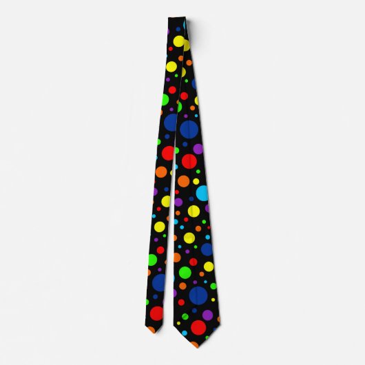 Donkere regenboogspots Stropdas (Achterkant)