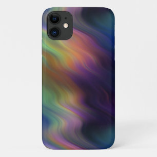 Donkere regenboogstalen Abstracte kleuren iPhone 11 Hoesje