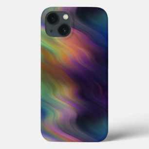 Donkere regenboogstalen Abstracte kleuren iPhone 13 Hoesje