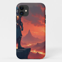 Donkere Ridder van Vlammen iPhone 11 Hoesje