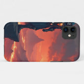Donkere Ridder van Vlammen Case-Mate iPhone Case (Achterkant (horizontaal))