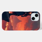 Donkere Ridder van Vlammen Case-Mate iPhone Case (Achterkant (horizontaal))