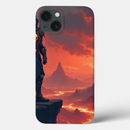 Donkere Ridder van Vlammen iPhone 13 Hoesje