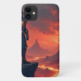 Donkere Ridder van Vlammen iPhone 11 Hoesje