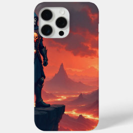 Donkere Ridder van Vlammen iPhone 15 Pro Max Hoesje