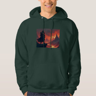 Donkere Ridder van Vlammen Hoodie