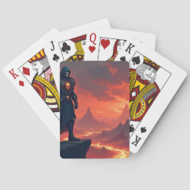 Donkere Ridder van Vlammen Pokerkaarten