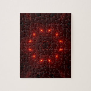 Donkere rode boezem legpuzzel