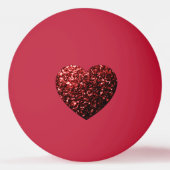 Donkere rode hartritme pingpongballen (Voorkant)