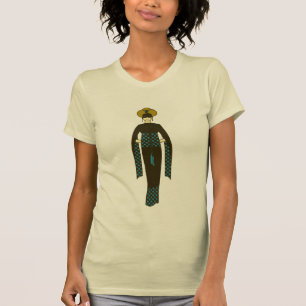  Donkere Rode Vrouw Turban Turkije Kunst Nieuwe T-shirt