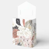 Donkere Romantic Pampas gedroogd gras Bedankdoosjes (Geopend)