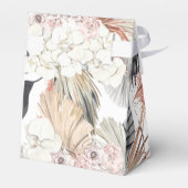 Donkere Romantic Pampas gedroogd gras Bedankdoosjes (Achterkant)