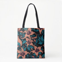 Donkere Romantiek Klokjesbloem Bloem Tote Tas