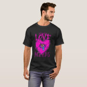 Donkere Romantiek Waar Liefde Bloedt T-shirt (Voorkant volledig)