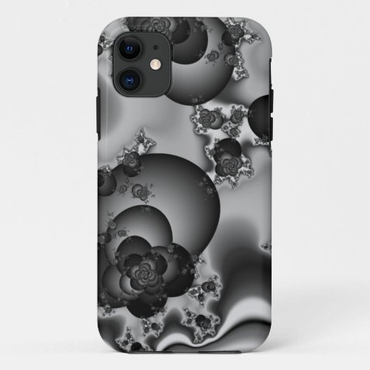 Donkere Roos Fractal Case-Mate iPhone Case (Achterkant)