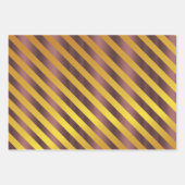 Donkere Roos Gold Dusky Roze Kerstmis Inpakpapier Vel (Voorkant 3)