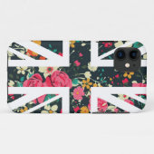 Donkere Roos Union Jack British (UK) vlag Case-Mate iPhone Case (Achterkant (horizontaal))