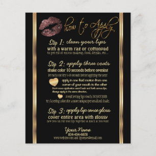 Donkere Roze Glitter Lip Instructies 2 Flyer