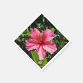 Donkere Roze Hibiscus Servetten (Hoek)