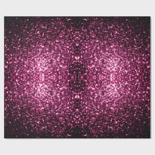 Donkere roze vlek met glanzend glitter cadeaupapier (Vlak)
