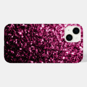 Donkere roze vlek met glanzend glitter Case-Mate iPhone case (Achterkant (horizontaal))