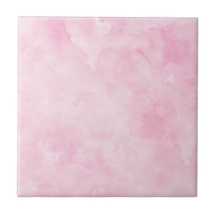 Donkere roze Waterverf Verf kunst Feminine Art Tegeltje