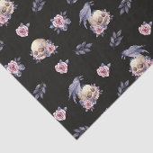 Donkere Rozen, geweven Skulls Halloween-weefselpap Tissuepapier (Detail)