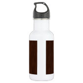 Donkere ruw hout Achtergrond Waterfles (Achterkant)