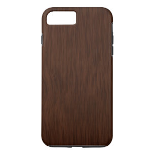 Donkere ruwe houtnerf achtergrond iPhone 8 plus / 7 plus hoesje