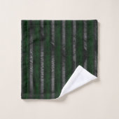 Donkere ruwe strepen over gekleurd abstract ontwer bad handdoek (Wasdoekje)
