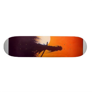 donkere samurai skateboard