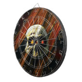 Donkere schedel dartbord (Voorkant Rechts)