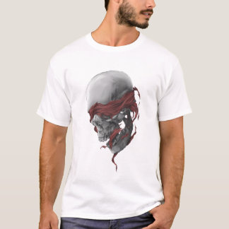 Donkere Schedel Kunst Grafische T-shirt