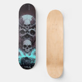 Donkere schedel Water 2 Skateboard (Voorkant)