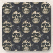 Donkere schedels bier onderzetter (Voorkant)