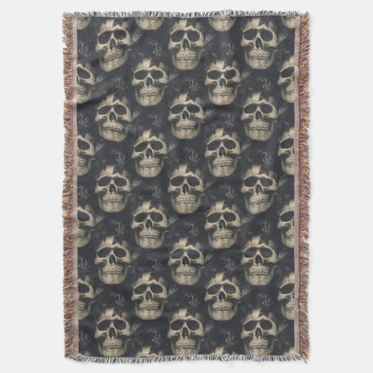 Donkere schedels deken (Voorkant Verticaal)