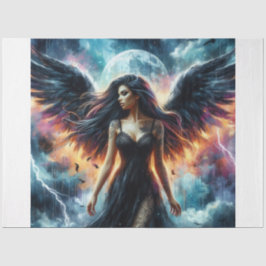 Donkere schoonheid tissuepapier