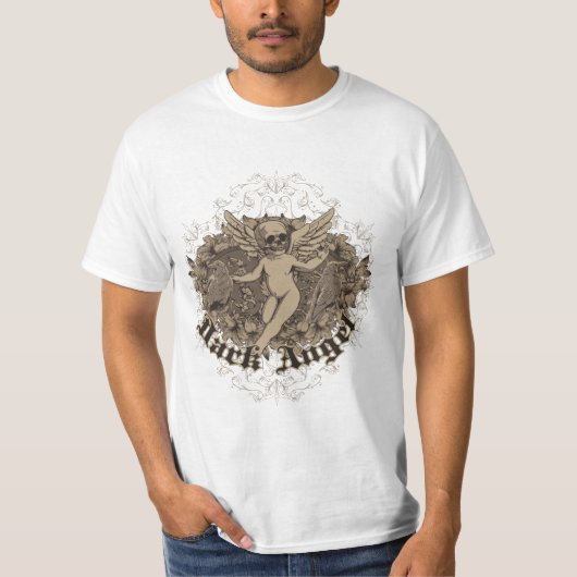 Donkere serafijn engel t-shirt (Voorkant)