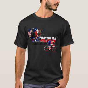 Donkere Shirten van de thorbred Texan Cyclus T-shirt