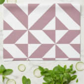 Donkere slijmvliespatroon voor geometrische decode theedoek (Gevouwen)