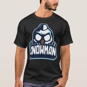 Donkere sneeuwman t-shirt