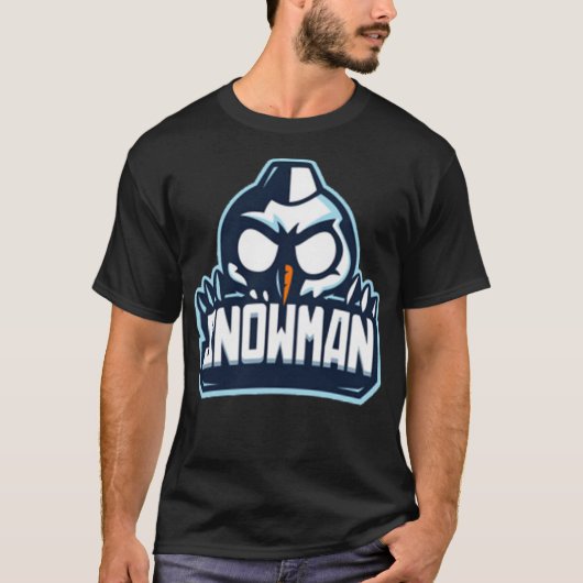 Donkere sneeuwman t-shirt (Voorkant)