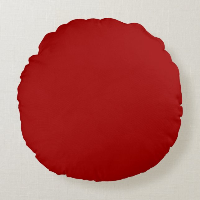 Donkere Snoep Apple Red Round Pillow Rond Kussen (Voorkant)