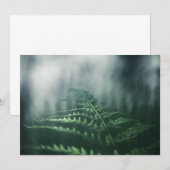 Donkere, sombere varen-natuurfotokaart (Voorkant / Achterkant)