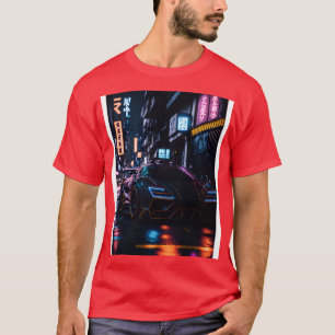 Donkere Sport in Japanse Neon City 2 T-shirt