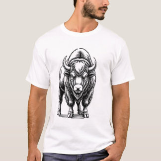 Donkere Stier met Ingewikkelde Lijnen 01 T-shirt