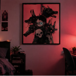 Donkere Surrealistische Nachtmerries - Gotische Ro Poster