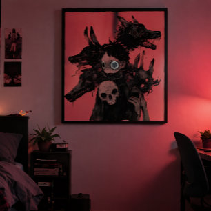Donkere Surrealistische Nachtmerries - Gotische Ro Poster