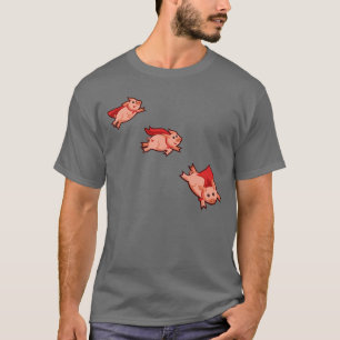 Donkere T-shirt van mannen - wanneer varkens vlieg