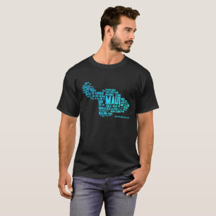 Donkere T-shirt van mannen (Word Cloud)